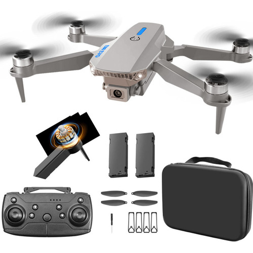 Drone Profesional Doble Camara 4k Con Luces Led + 2 Baterias