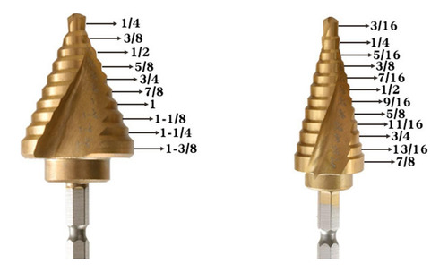 Juego De Brocas Escalonadas, Herramientas De Corte De Cono