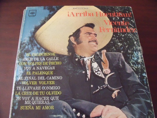 Lp Vicente Fernandez, Arriba Huentitan, Cbs Letras Blancas