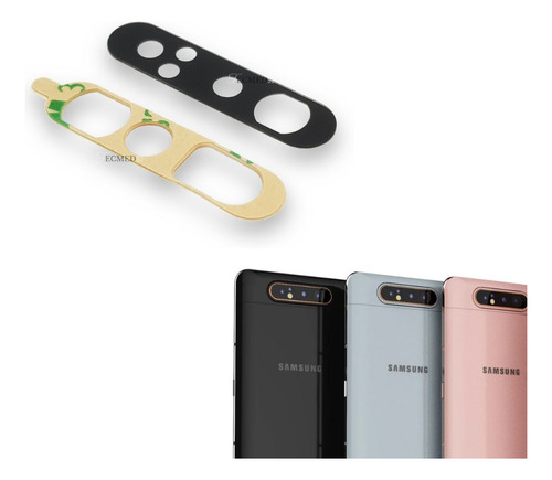 Visor Lente Cristal Cámara Trasera Para Samsung A80