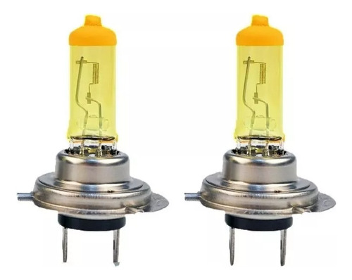 Ampolleta Halogena H7 100w 12v Amarillo Auto El Par