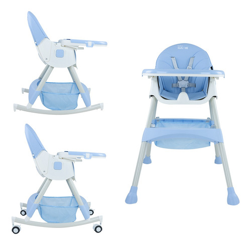 Silla Periquera Alta Plegable De Bebe Para Comer 3 En 1