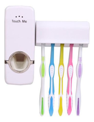 Dispensador Pasta Dientes Automatico Y Porta Cepillo 