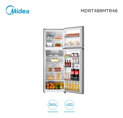 Heladera Inverter Frio Seco Midea Mdrt489mtr46 bruta 368 Lt Color Gris
