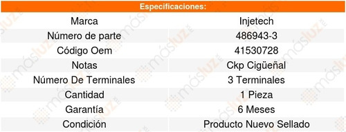 Sensor Arbol Levas Cmp E320 6cil 3.2l 98_05 Injetech 8156217
