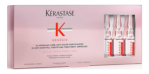 Imagen 1 de 1 de Ampollas Kerastase Genesis Anticaida 10x6ml