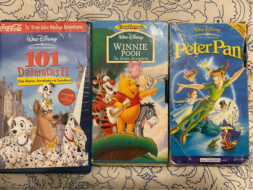 Vhs Pack 3 Películas Disney