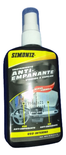 Anti Empañante Vidrio Espejo 120 Ml Simoniz