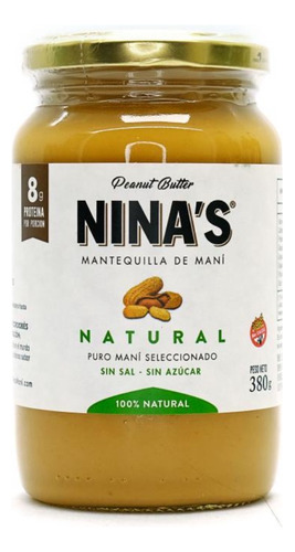 Mantequilla De Mani Natural X380 Grs - Ninas