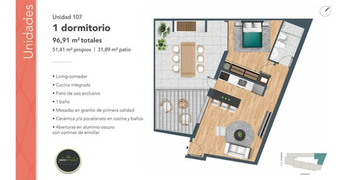 Imagen 3 de 16 de Torre Firenze | Venta Apartamento 1 Dormitorio A Estrenar En La Blanqueada | Vivienda Promovida | En Obra - Estrena 2023 | Oportunidad De Inversión En Pozo!