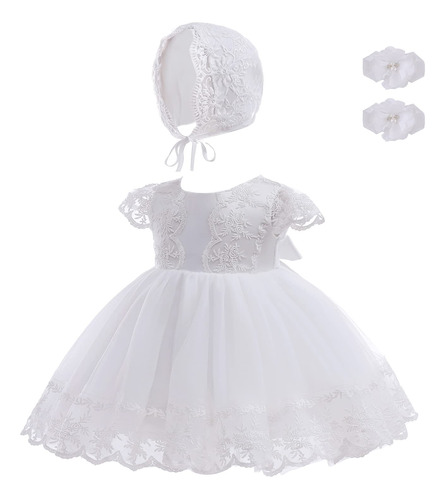 Dpkm Vestido De Bautizo Para Niñas Recién Nacidas, Vestid.