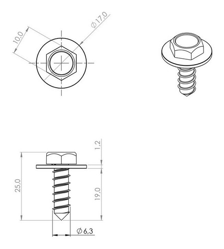 Kit Bucha Parafuso Parabarro Hilux 2015 2016 2017 18 19 20