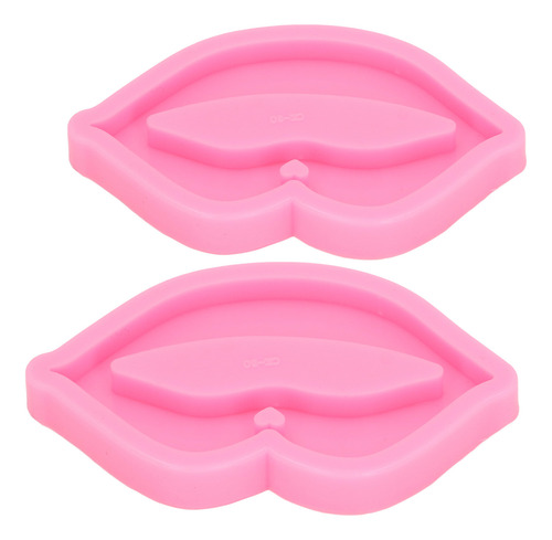 Moldes De Silicona Con Forma De Labios, 2 Piezas, Flexibles,