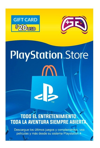 Tarjeta Psn 20 Usd Playstation Gift Card Ps4 Ps3 Disponible