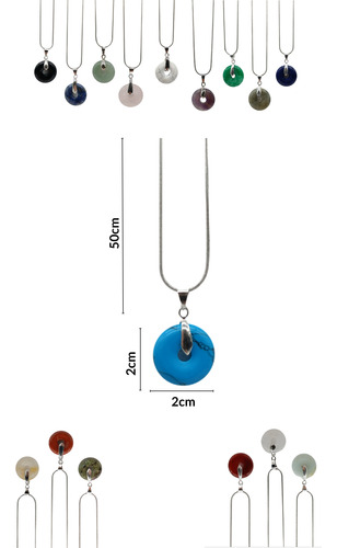 Collar Dije Donis Cristal Gemoterapia Sanación Místico Hkt Jade