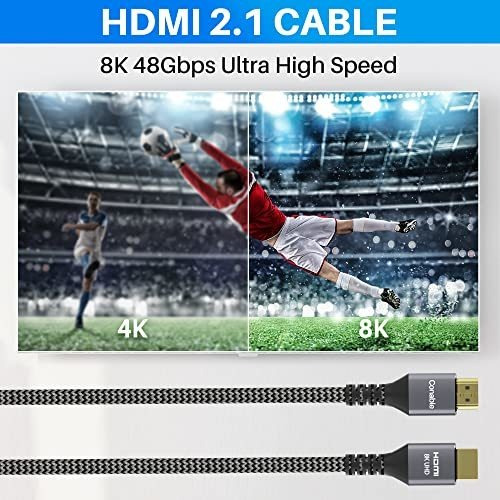 Cable 8k Hdmi 2.1 Certificado 2 Pie 48 Gbps Velocidad Hd