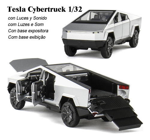 Ghb Tesla Cybertruck Edition Cyberpunk Miniatura Metal Coche