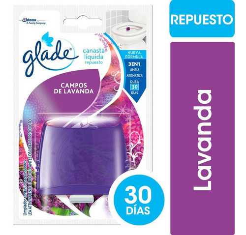 Canasta Líquida Inodoro Glade Lavanda Repuesto 50 Ml