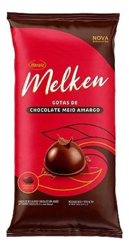 Chocolate Meio Amargo Gotas 2,050kg Melken 