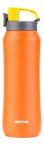 Botella Waterdog Deportiva Térmica Acero Inoxidable 750ml Color Naranja