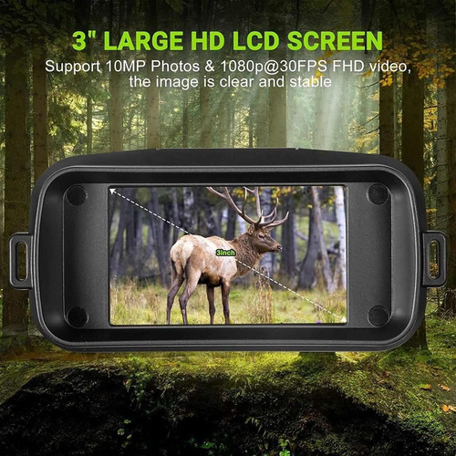 Binoculares De Visión Nocturna Abs R19 3 In Hd Pantalla Negro