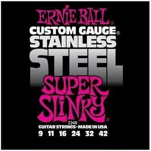 Encordoamento Guitarra Ernie Ball 09 - 42 Super Slinky 2248