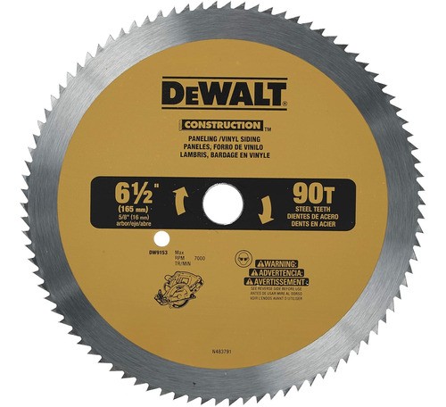 Hojas De Sierra Circulares Dewalt Dw9153 No Aplica