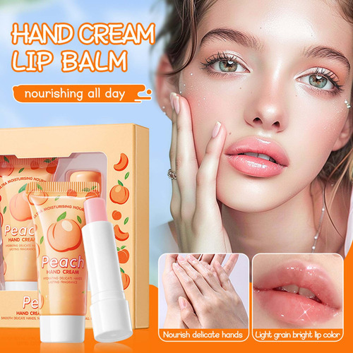 Set De Crema Nutritiva Para Manos Y Bálsamo Labial K, Crema