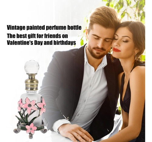 Frascos De Perfume Vintage Garrafa De Vidro Recarregável Flo