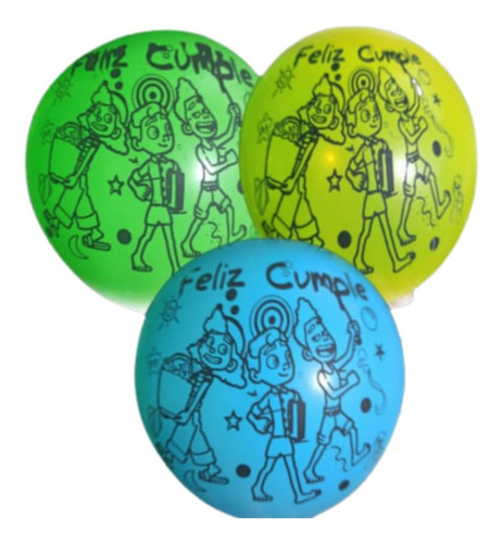 Artículos De Fiesta 40 Globos Látex Elegir Personaje Cumple*