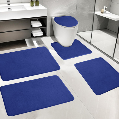 Juego De 5 Alfombras De Baño De Espuma Para Baño, 5 Unidades