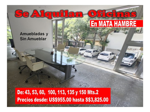 Alquilo Locales Oficinas En Mata Hambre, De: 43, 53, 60, 100, 113, 135 Y 150 Mts.2