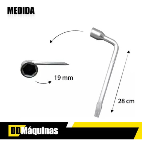 Macaco Hidráulico Garrafa 8t Fasterr + Chave De Roda