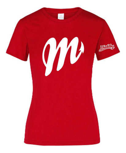 Playera Beisbol Diablos Rojos Casual Moda Dama Envío Gratis