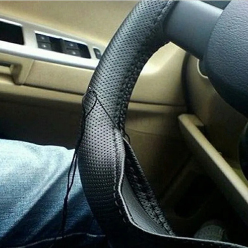 Imagen 8 de 9 de Cubre Volante Cuero Cocido Funda Premium Importado