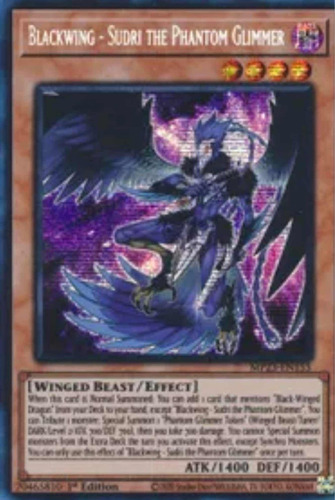 Yugioh! Blackwing - Sudri The Phantom Glimmer