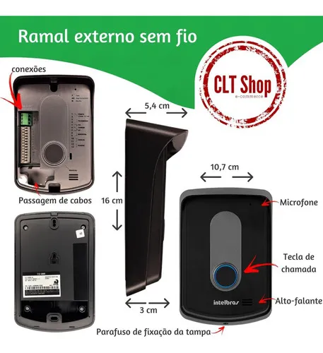 Combo oficial de intercomunicador y candado para teléfono fijo inalámbrico