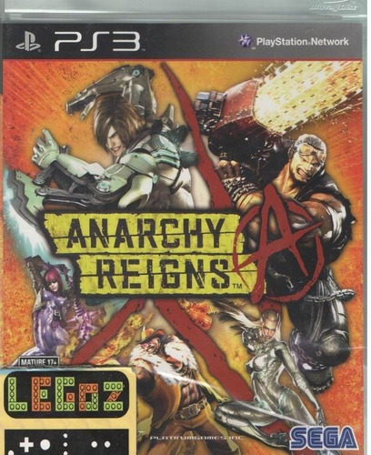 Legoz Zqz Anarchy Reigns Ps3 Sellado - Ref 1252