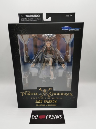 Imagen 2 de 3 de Jack Sparrow Pirates Of The Carib Deluxe Diamond Select Toys
