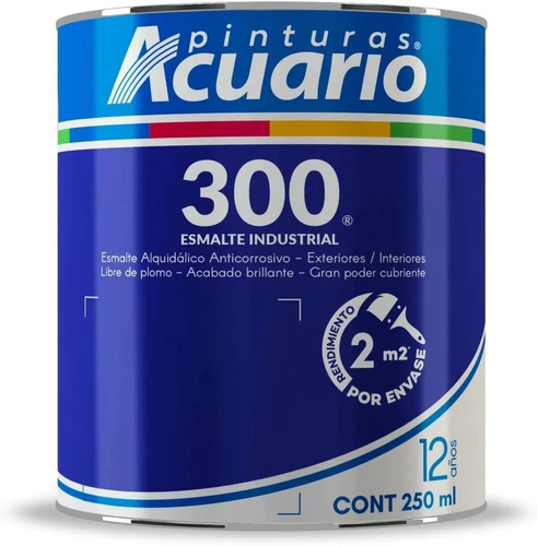 Pintura Esmalte 300 Azul Intenso Acuario 250 Ml Ea35002