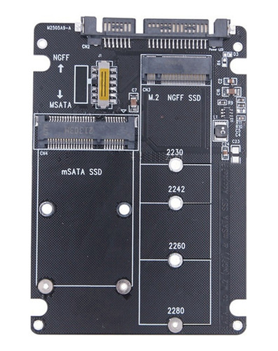 Adaptador De Estado Sólido M.2 Ssd A Sata3 Ngff Msata A Seri