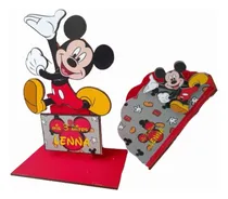Comprar Souvenirs Mickey X6 Centros + 6 Servilleteros Fibrofacil