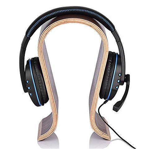 Percha Auriculares, Soporte De Madera Forma De U - Esta...