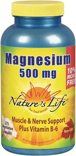 Magnesio 250 Cap Nature's Life - Un - Unidad A $868