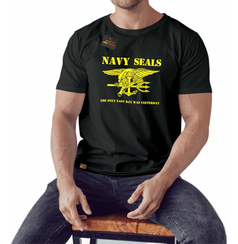 Polera Navy Seals The Only Easy  Militar Comandos Ufc Mma