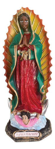 Virgen De Guadalupe En Resina Italiana 30cm