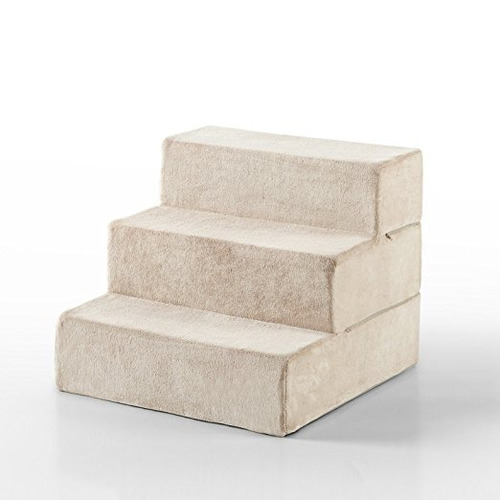 Zinus 3-escalera Plegable Comfort Foam Pet Escaleras / Anima