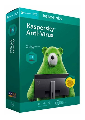 Antivirus Kaspersky 5 Pc Licença de 1 ano