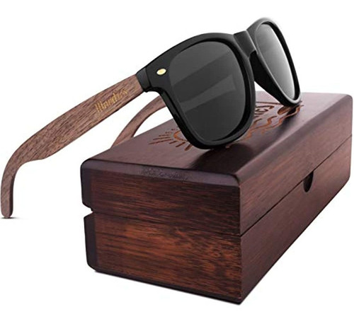 Woodies Gafas De Sol De Madera De Nogal Con Lente Polarizada 