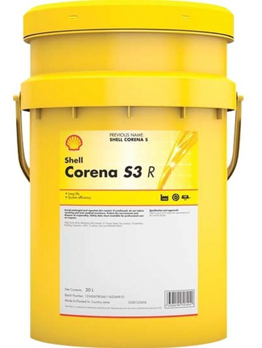 Aceite Compresor Tornillo Shell Corena S3 R 46 19l 5,000 Hrs